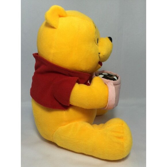 Winnie the Pooh Holding Hot Cocoa Plush Bear Stuffed Animal Baby Toy 11" Disney - Picture 3 of 13